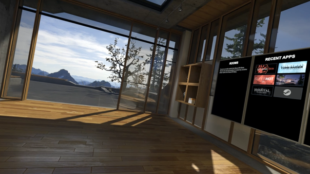 Steam’s VR Hub is much smaller and better executed.